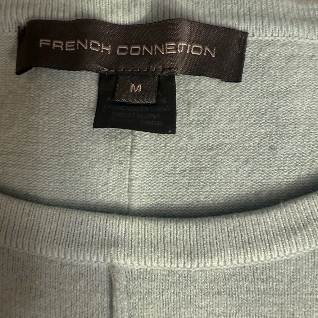 French Connection  Soft Blue Crew Neck Sweater - Image 4