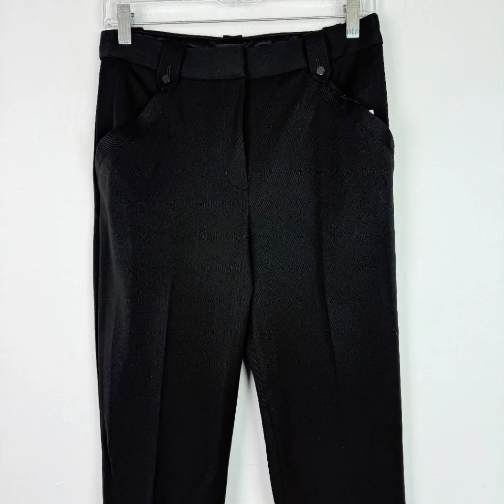 NWT Express Columnist Barely Boot High Rise Pants Stretch Black Size 6 SHORT NEW - Image 2