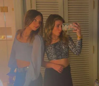 Forever 21 One Shoulder Long Sleeve Crop Top - Image 2