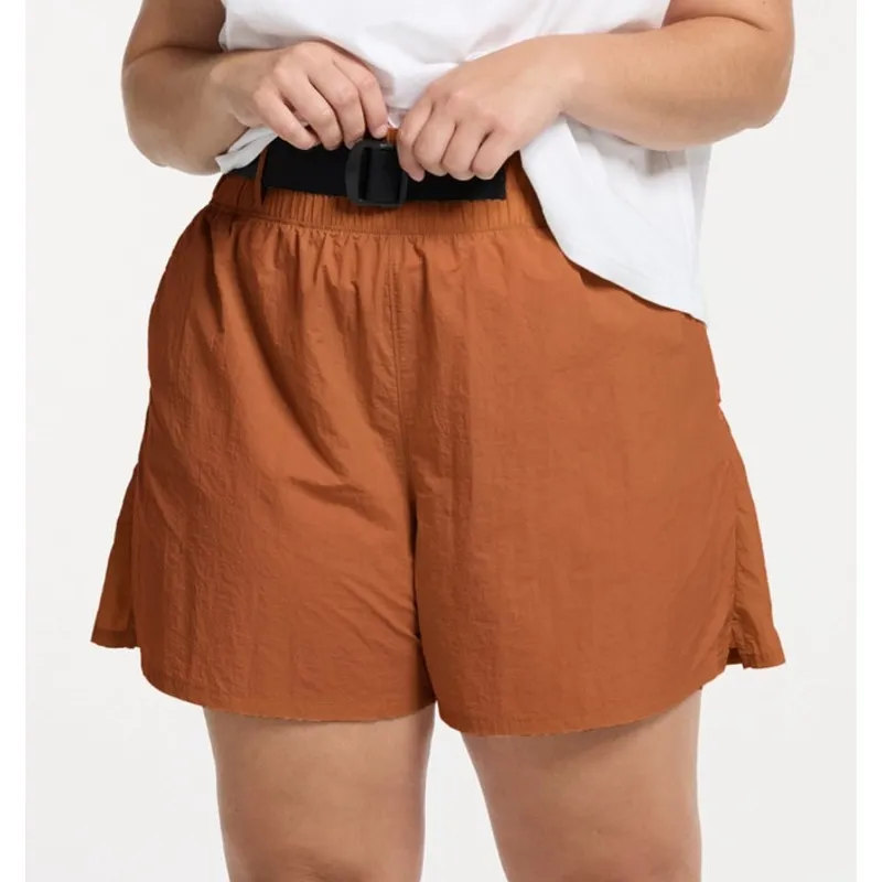 FLX 100% Nylon Orange Elastic Waist Adjustable Windbreaker Athletic Shorts Sz 2X - Image 1