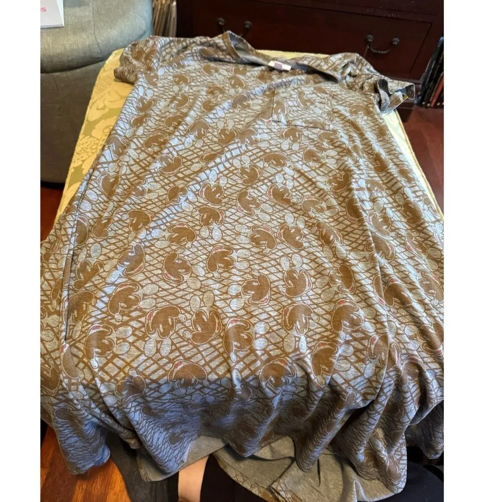 LulaRoe Carly Disney Mickey Mouse Swing Dress Size M New w/ Tag MSRP $55 Gray Size M - Image 11