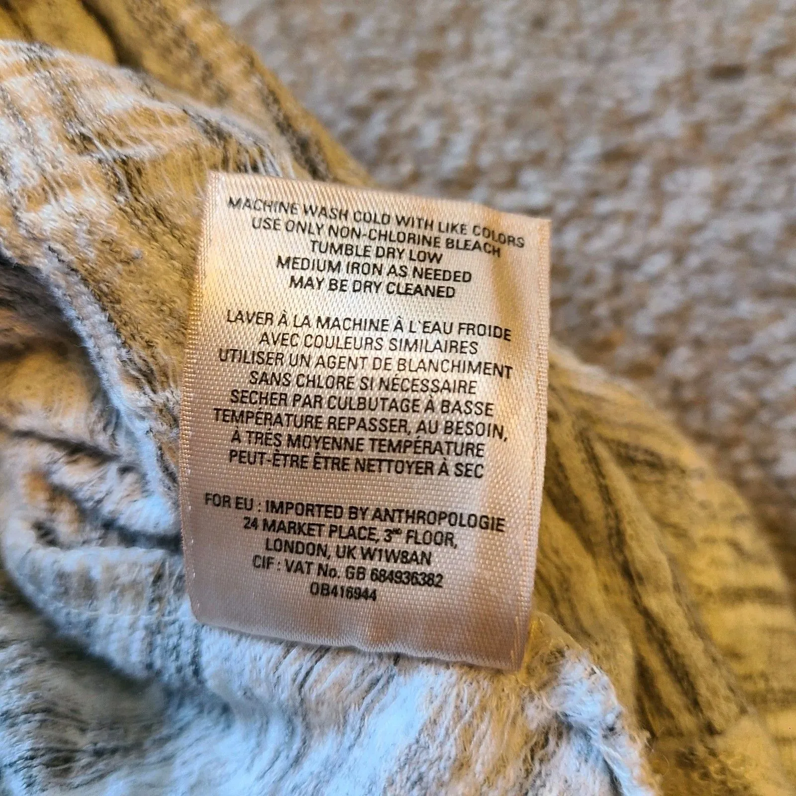 Anthropologie Saturday Sunday Dress Womens Med Gray Cowl Neck 3/4 Sleeve Tunic - Image 12