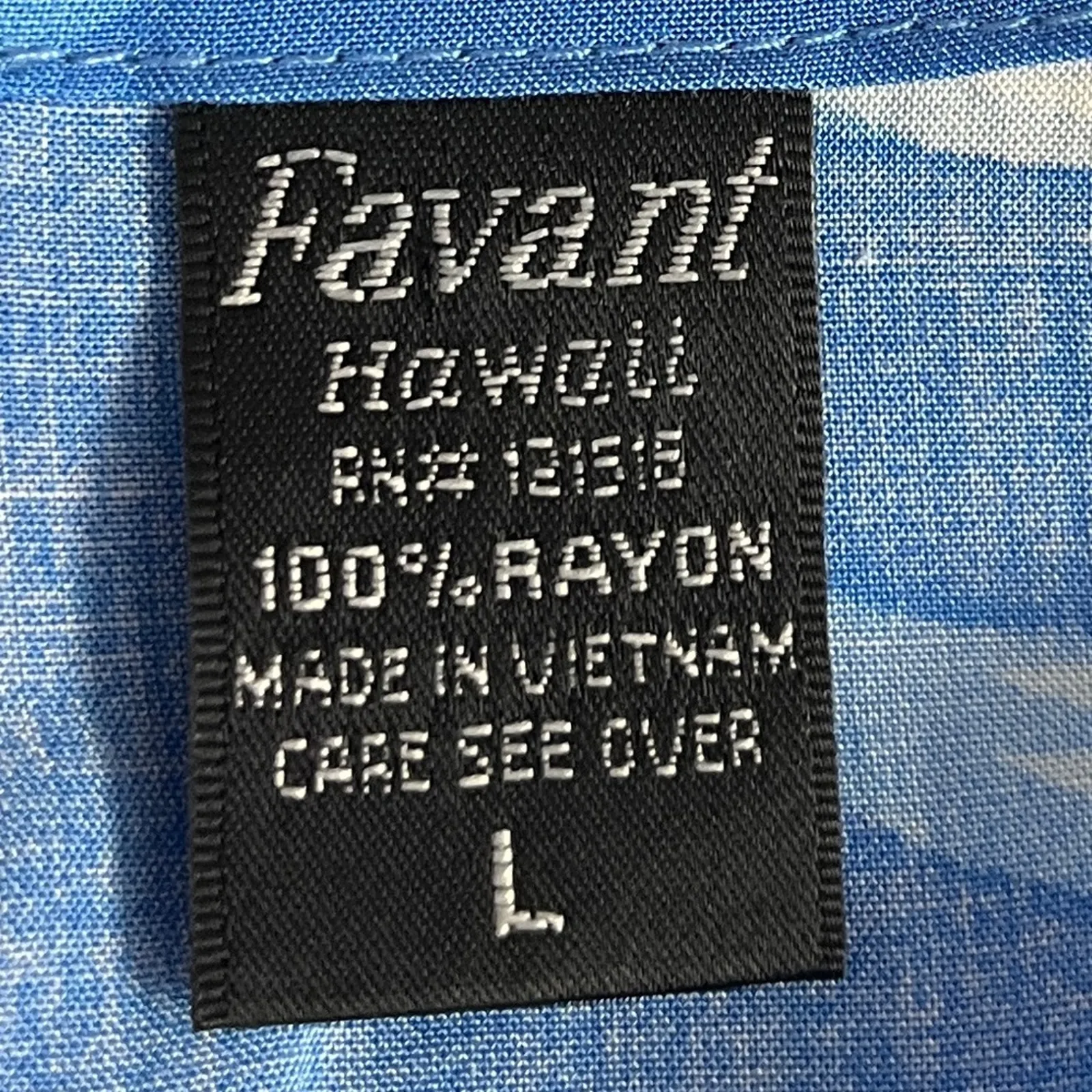 Favant Hawaii Pant Set Wrap Top Wide Leg Pants Blue Tropical Women’s Size Large - Image 14