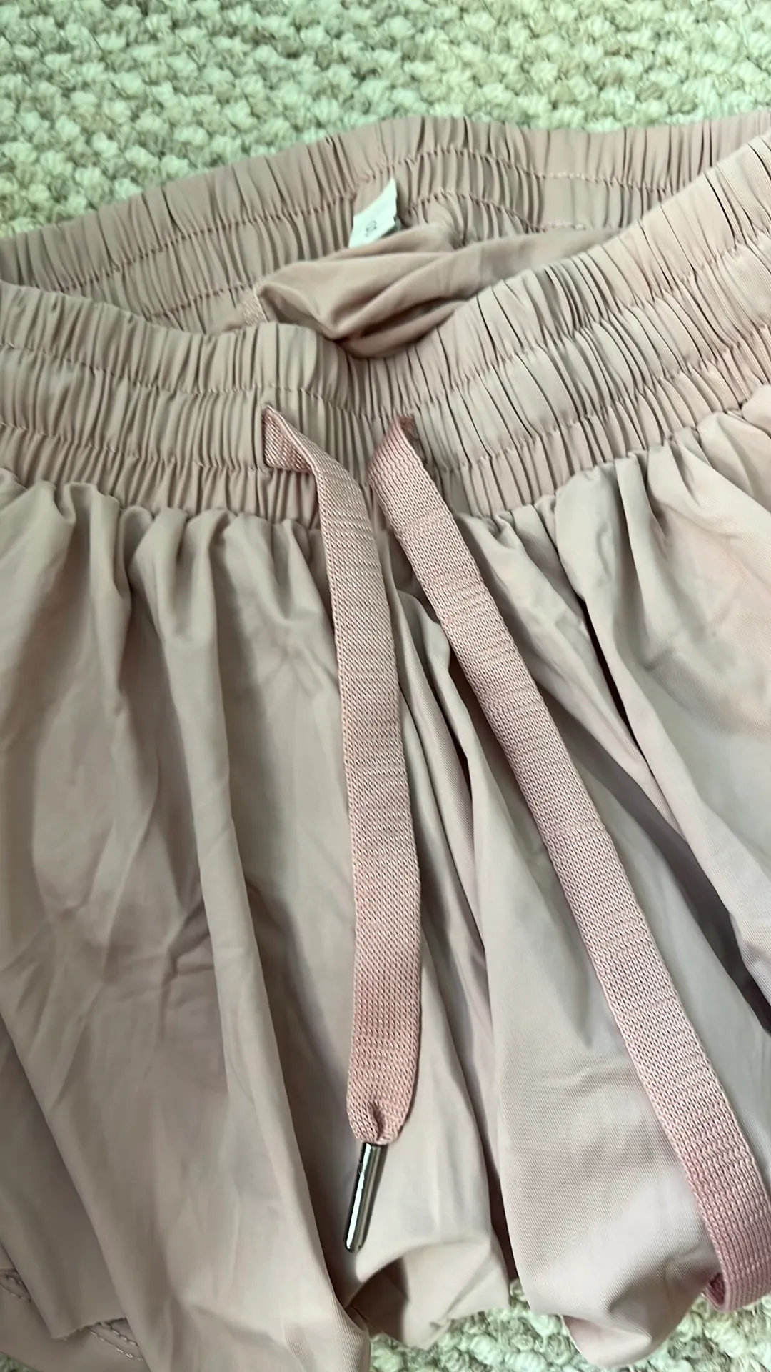 Running Sports Pink Butterfly Shorts Size Small - Image 3