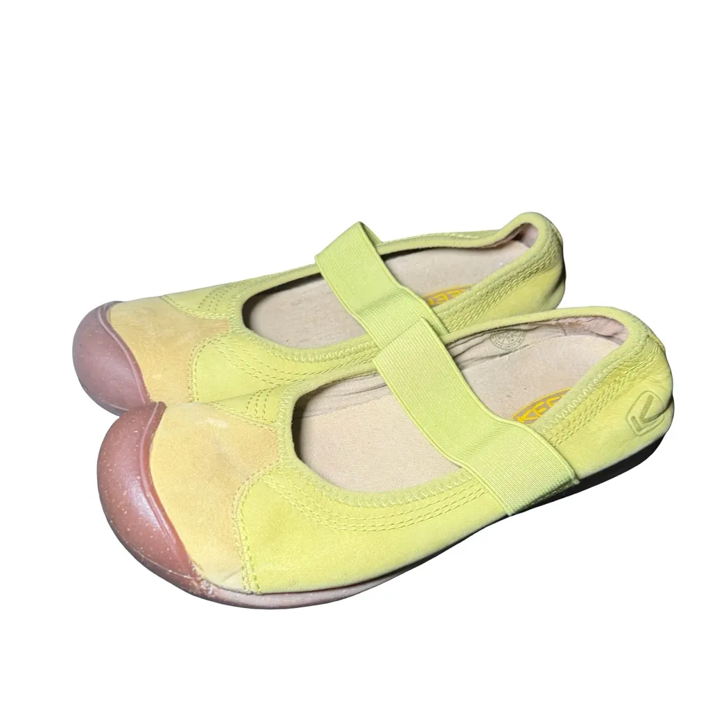 KEEN Women's Sienna Mary Janes Flat Shoes Yellow - Image 2