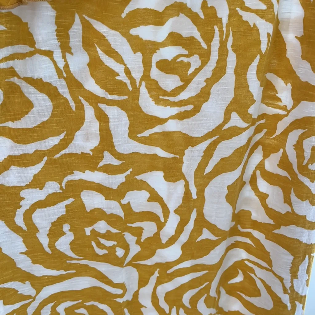 INC International Concepts dress yellow white flowers Large - Image 5