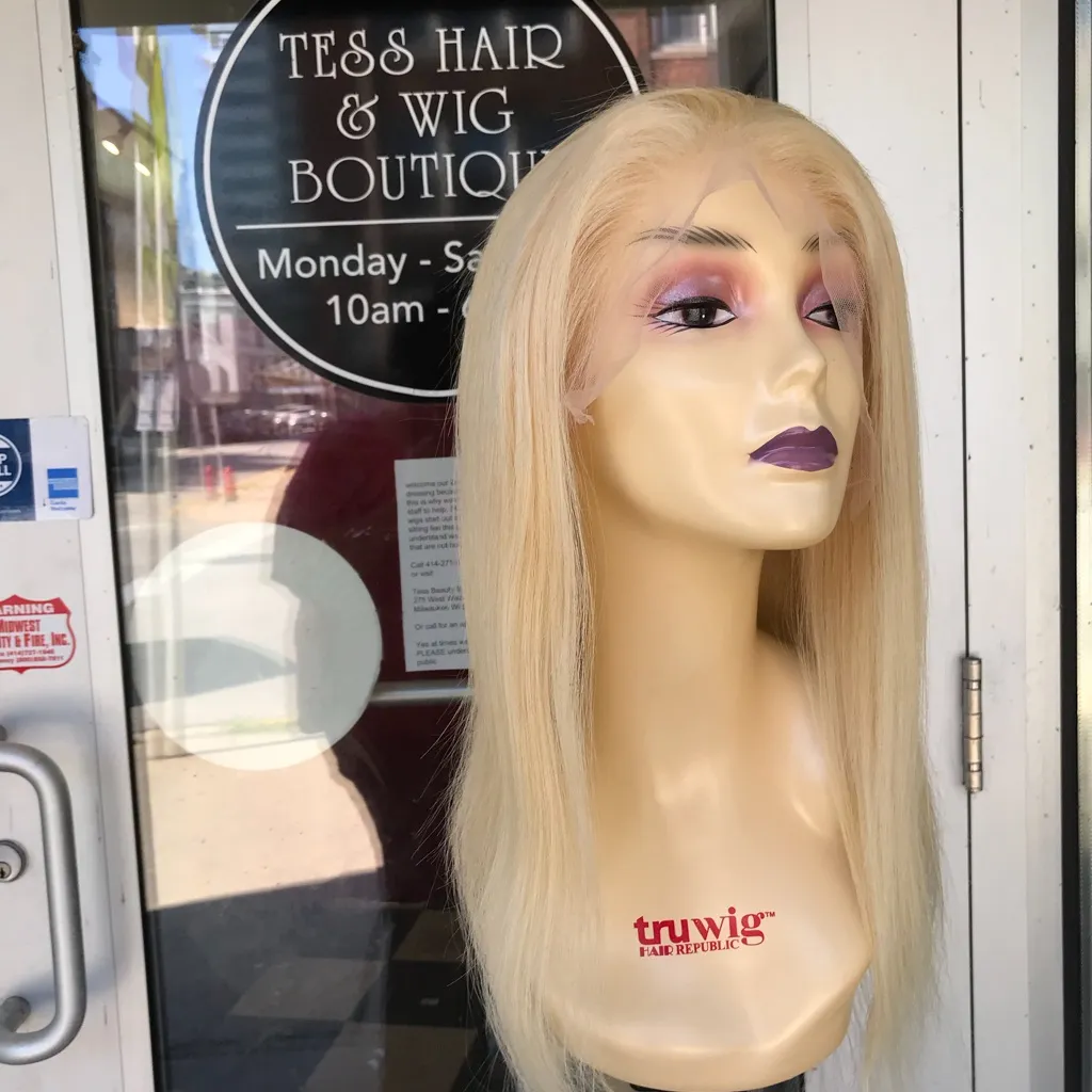 Fulllace Wig Blonde Human hair 16 inc 180DN Remy - Image 7