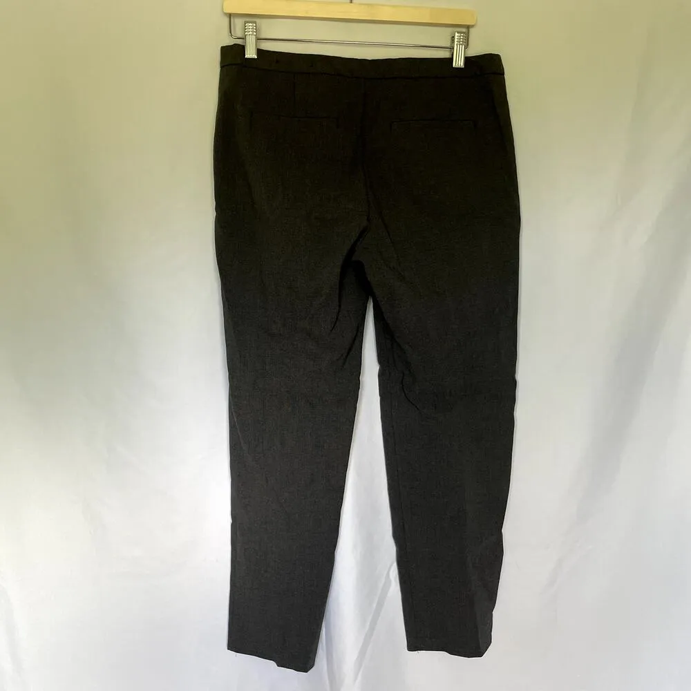 Mario Serrani Italy women's size 10 trousers gray rayon pants business casual - Image 4