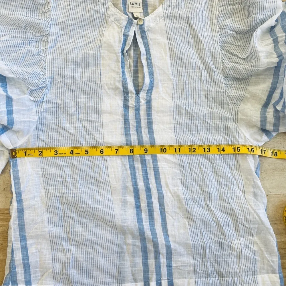 Rebecca Taylor La Vie 100% cotton flare sleeves flowy top NWOT - Image 7