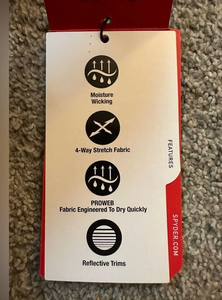 Spyder womens t-shirt activewear blue camo size Large - Image 3