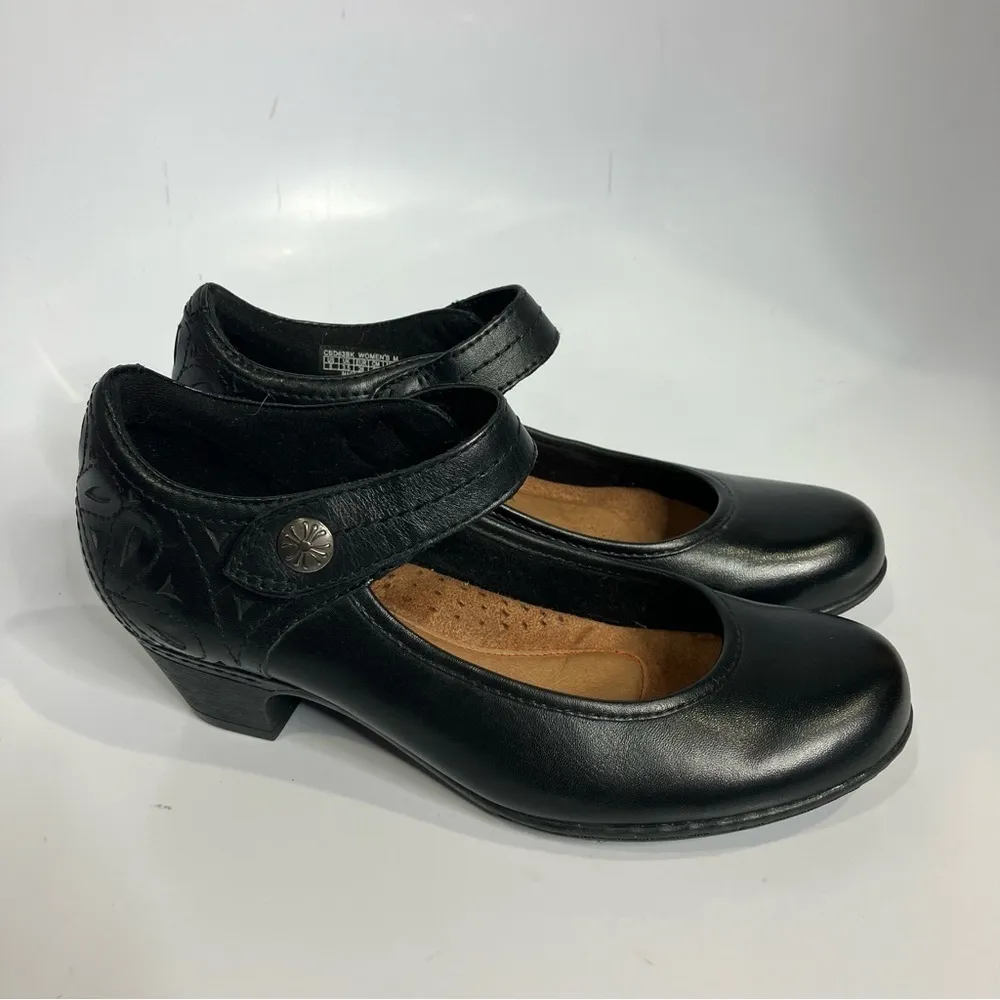 Rockport Cobb hill Abbott ankle strap mary Jane pumps black leather size 6‎ - Image 4