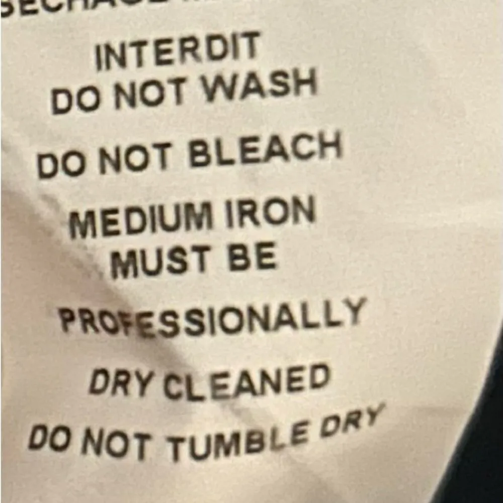 Armand Ventilo Black 100% Wool Lined High Rise Cuffed Pants Size 10 - Image 9