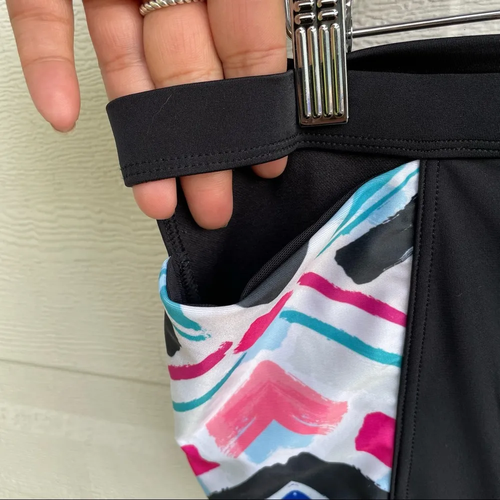 Swimsuits for All Womens Swim Bikini Bottom Cut Out Sexy Black Blue Plus 18 Size 18W - Image 6