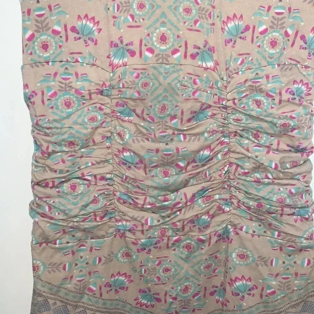 Free People Tribal Ruched Dress - Image 4