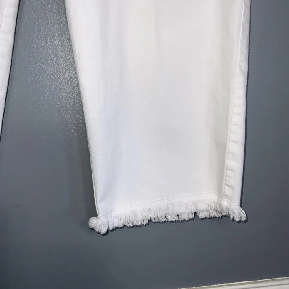 White Zac & Rachel Fringe Capri High Waist Lightweight Plus Size 16 - Image 4