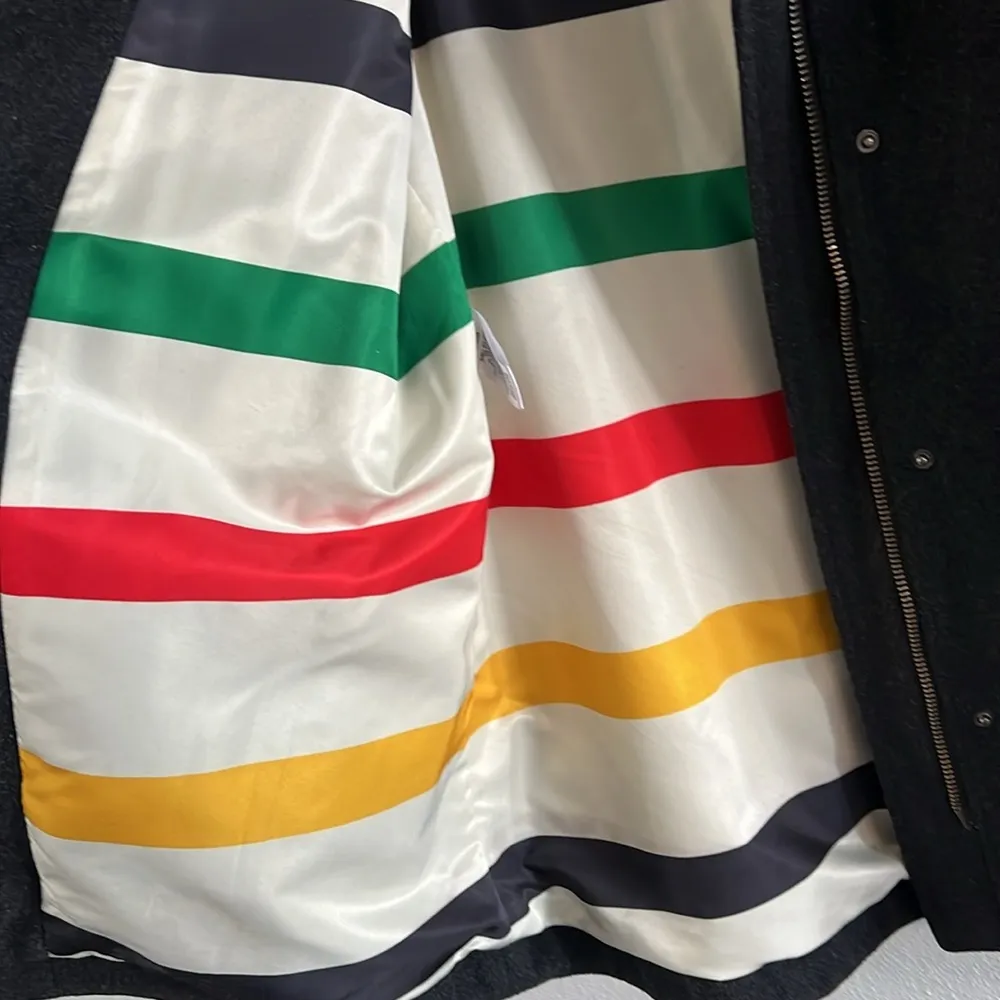 Pendleton Women's Water Resistant Cascade Wool Campbell Coat Charcoal Size L - Image 6