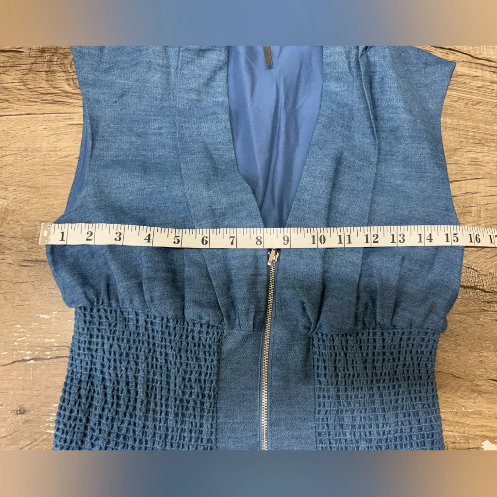 Anthropologie The Tommie Denim Eyelet Dress Size small NWT - Image 7