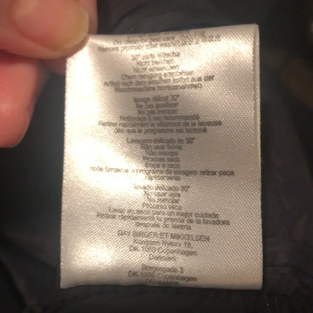 Day Birger Et Mikkelsen Scandinavian Puffer Coat Black Sz. S Zip Pockets - Image 11