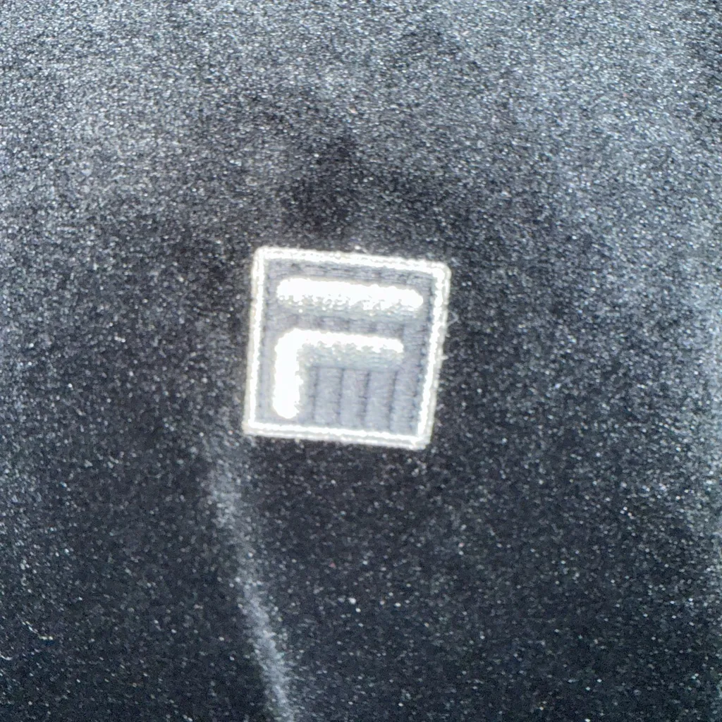 NWOT Fila Black velour Garment with Logo Tag size small - Image 8