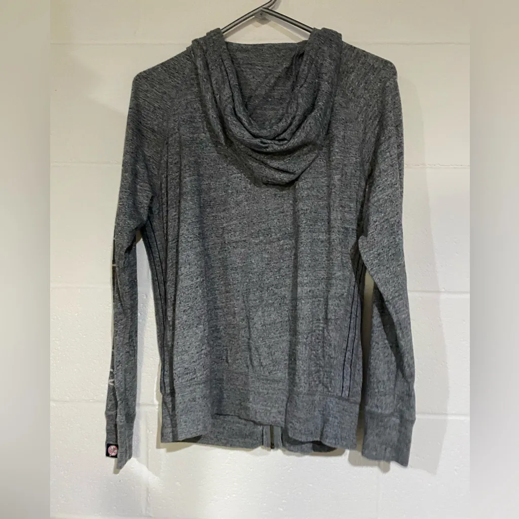 Nike grey navy blue New York Yankees full zip medium - Image 2