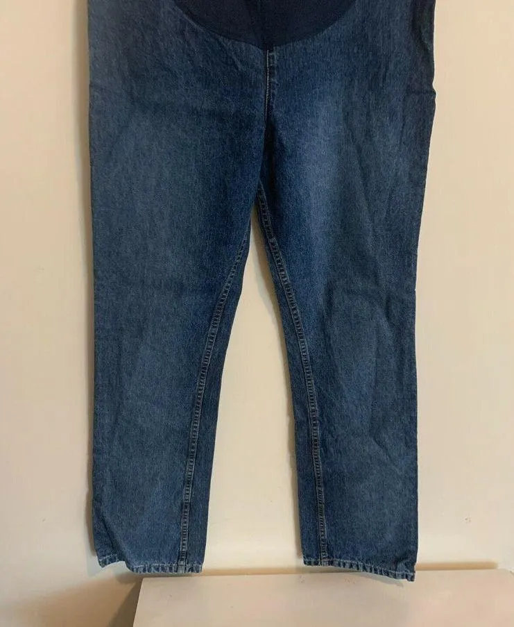 Motherhood Medium Maternity Jeans Mother Work Jeans Elastic Vintage High Rise - Image 2