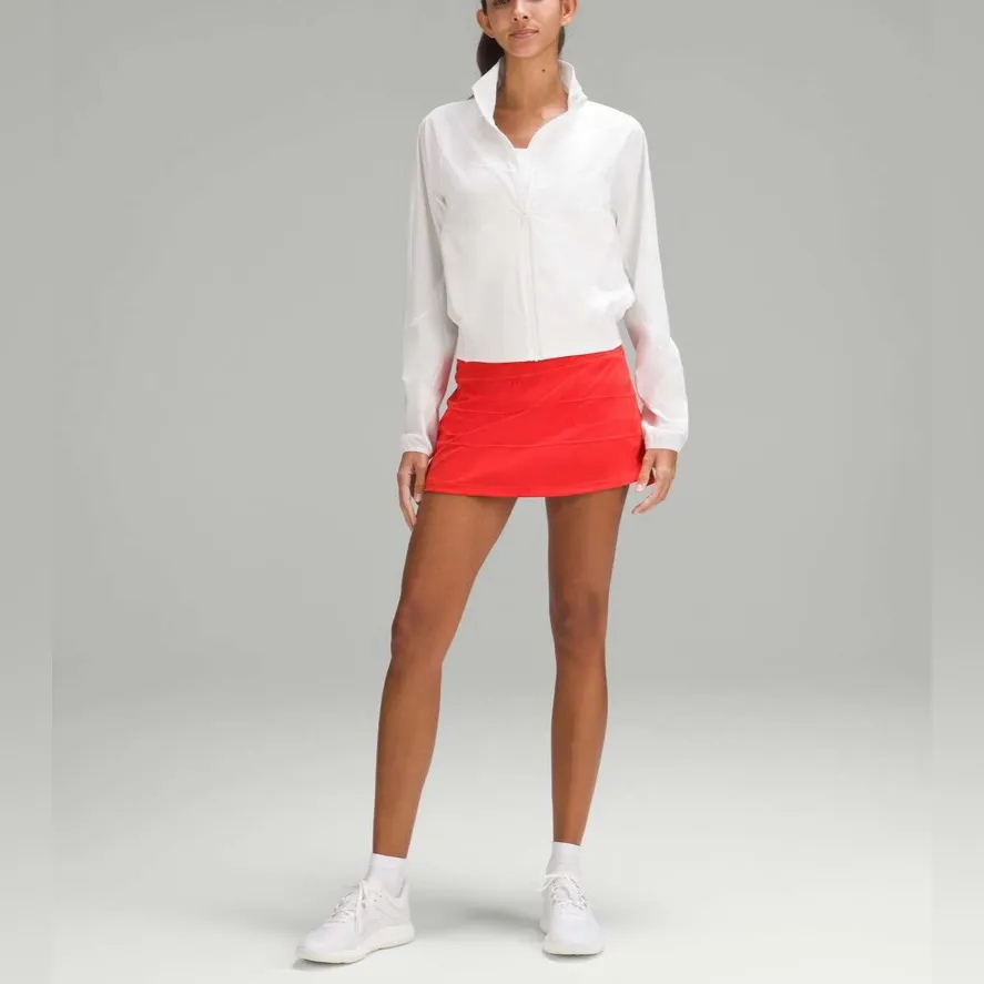 Lululemon Pace Rival Mid-Rise Skirt Hot Heat Size 0 NWOT 2023 Swift Fabric - Image 5