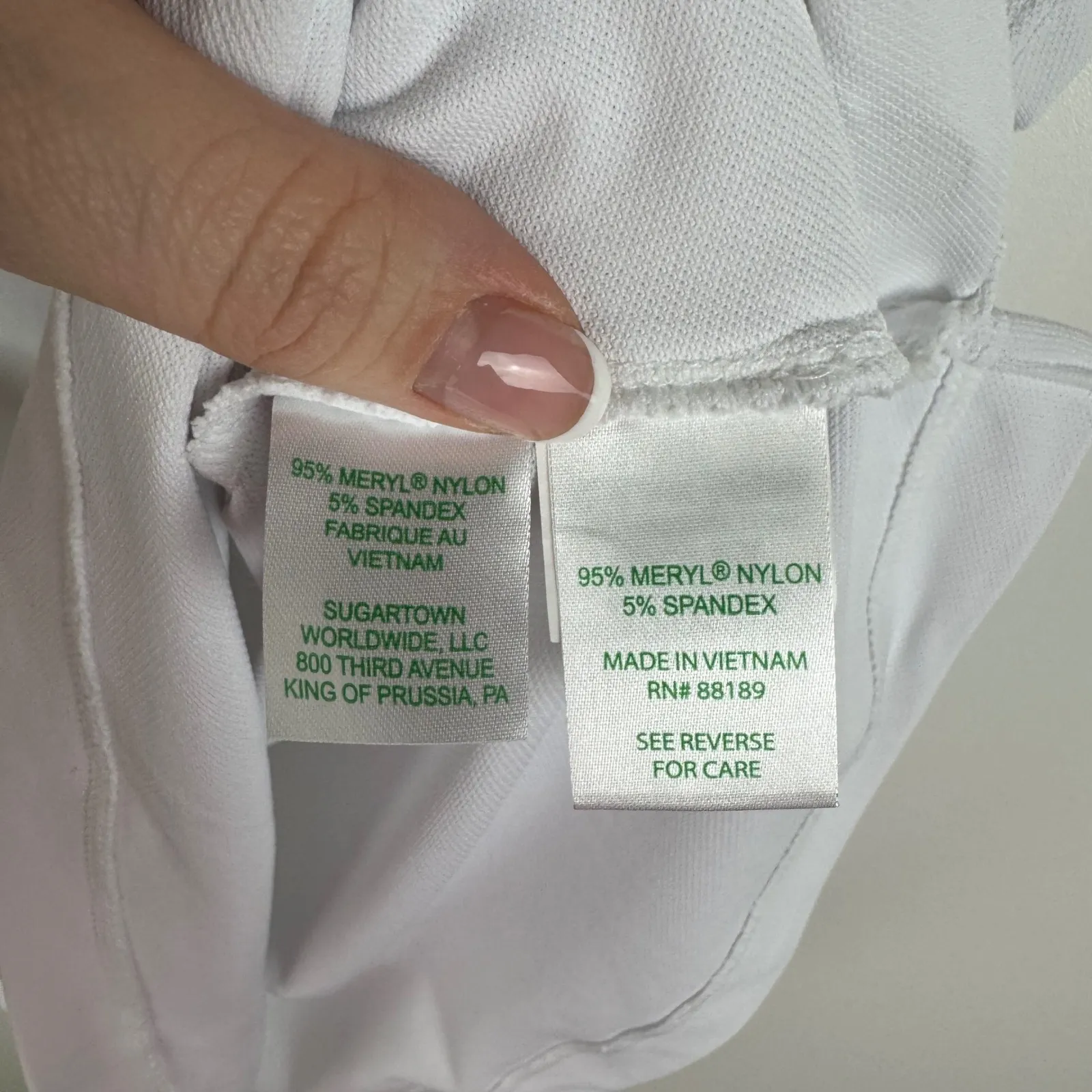 Lilly Pulitzer Luxletic Polo Shirt‎ Sz XS White Performance Athletic Golf Tennis - Image 6