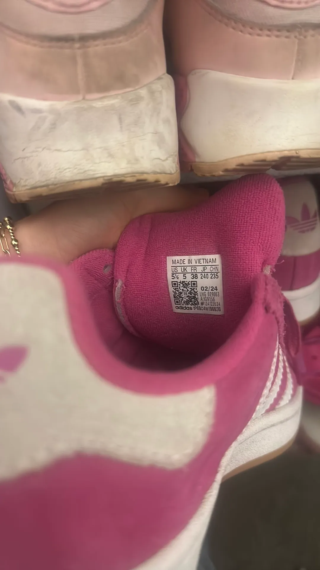 Pink  Campus Shoes - Image 4