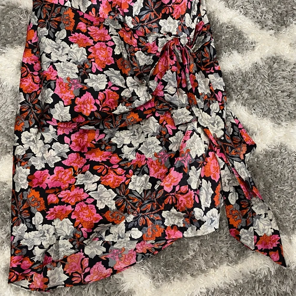 CINQ A SEPT - Whitney Satin Floral Dress - Image 10