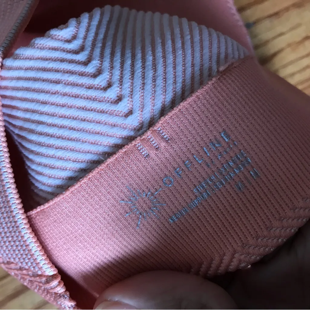 Aerie Coral Pink Offline Sports Bra - Image 4