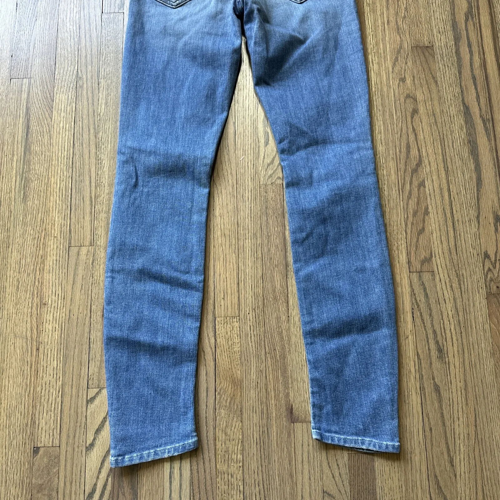 Mother The Looker Ankle Fray Blue Jeans in Birds of Paradise Wash Women SZ 25x31 - Image 15