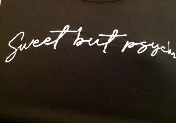 Sweet But Psycho Shirt, Large Black - Image 5