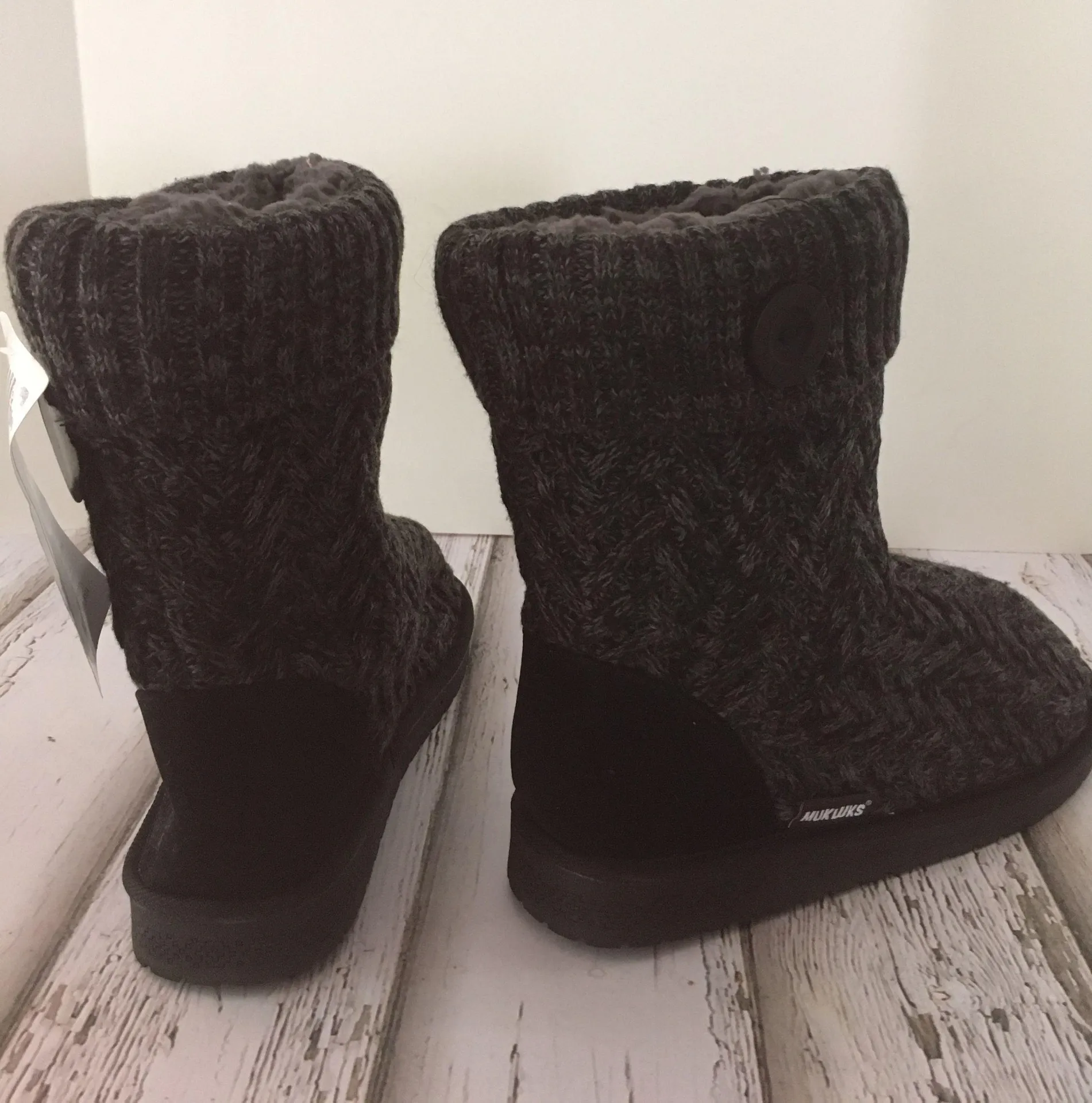 Black Sweater Boots, Size 9 - Image 5