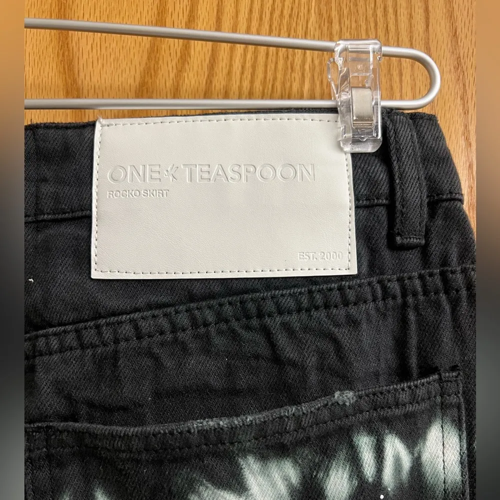 One Teaspoon BLACK MAGIC ROCKO LONG LENGTH DENIM SKIRT - Image 6