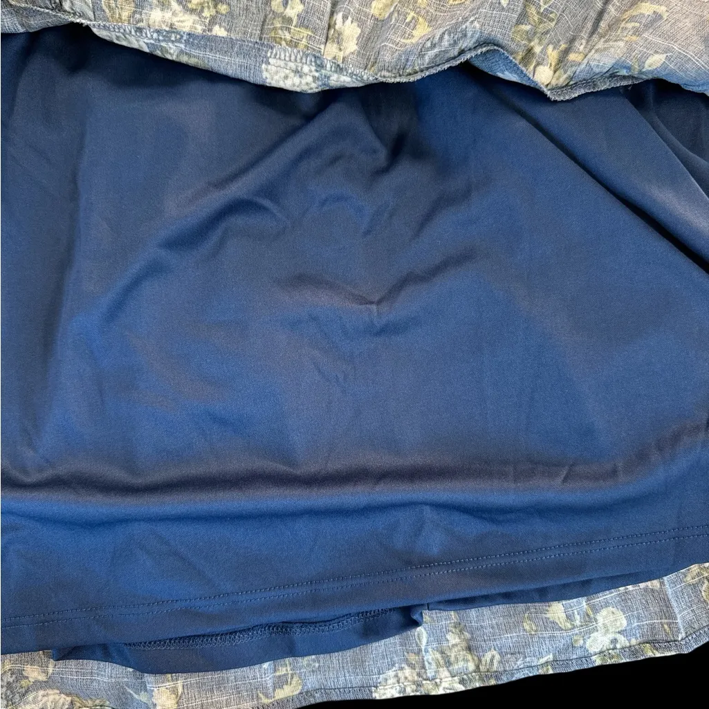 Francesca's Collections Blue Floral Maxi Dress‎ White Size XL - Image 5