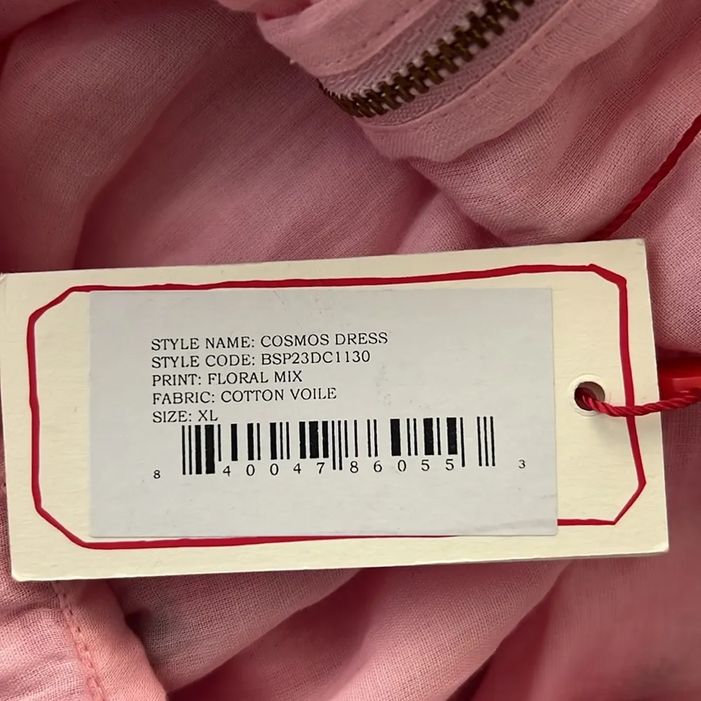 Banjanan Cosmos Maxi Dress, Floral Mix Cotton Voile New w/Tag Size XL - Image 13