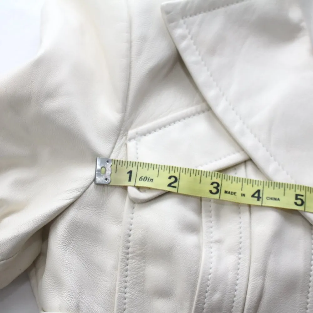 bebe ladies leather jacket size M - Image 13