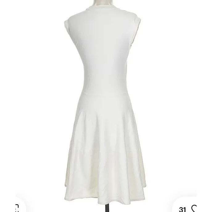 Rebecca Taylor Knit Basque Drop Waist Circular Fit Flare Dress Size XS - Image 2