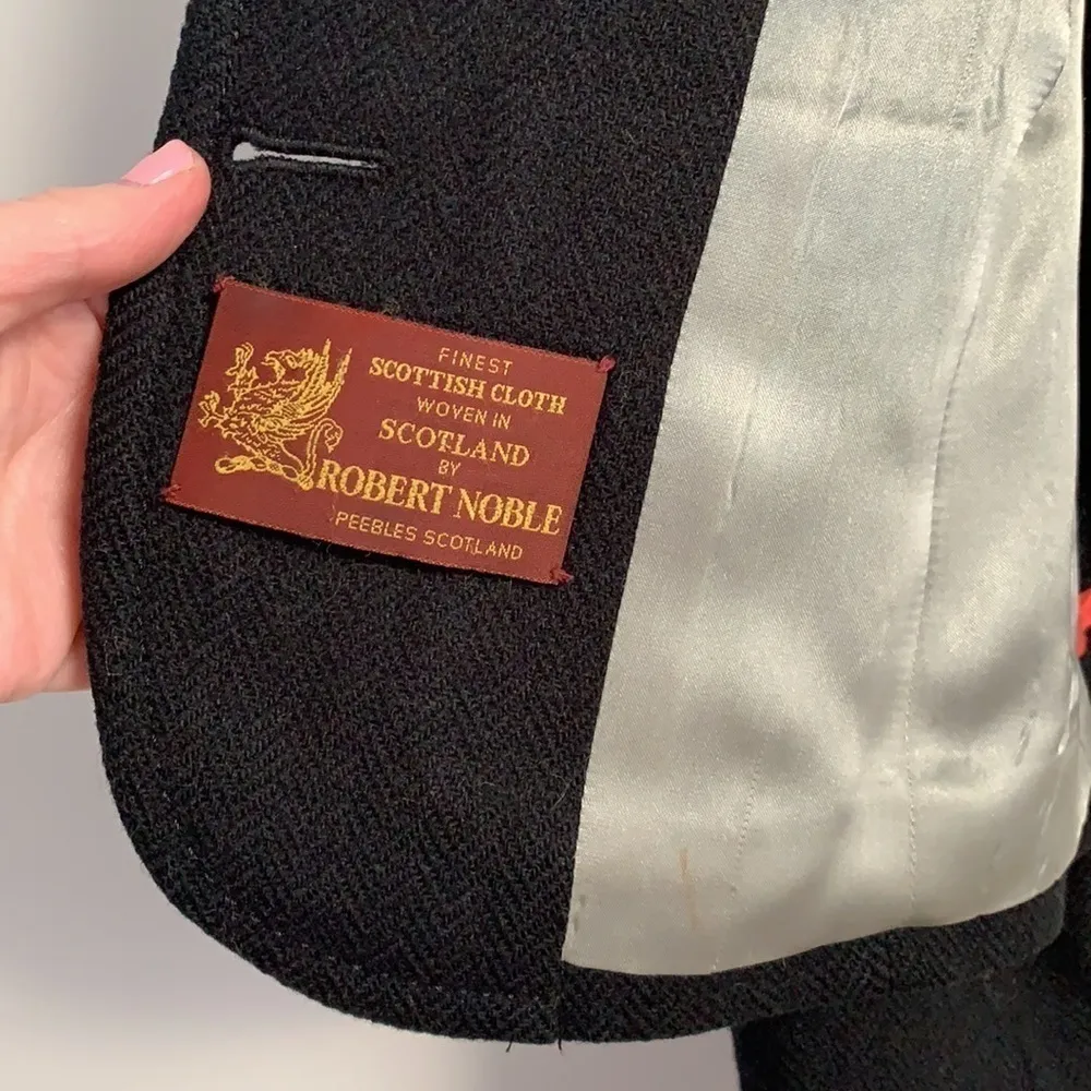 RARE! J.Crew Robert Noble Fox Hunt Wool Blazer Vintage - Image 11