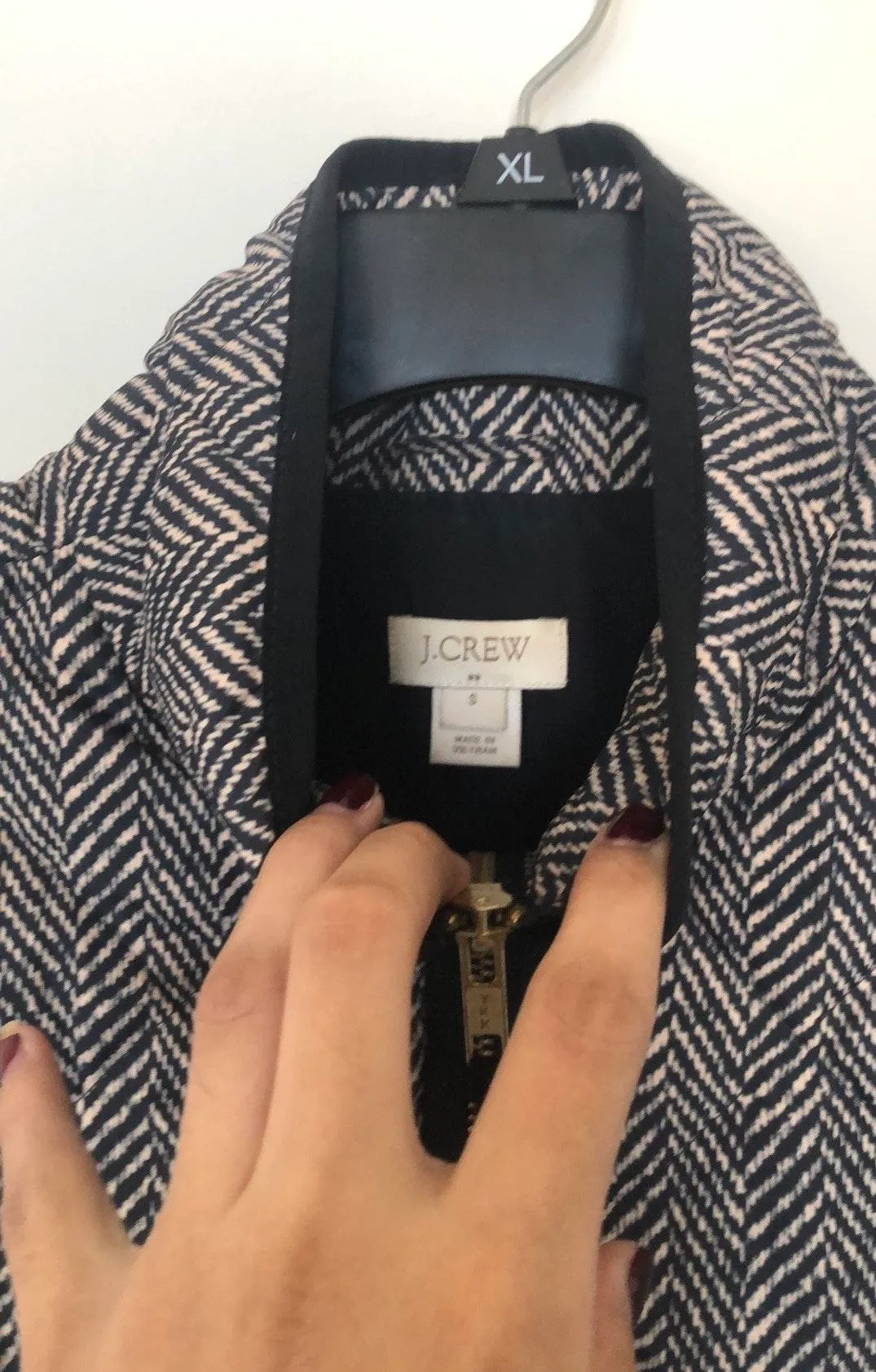 J.Crew  Herringbone Quilted Vest S - Image 4