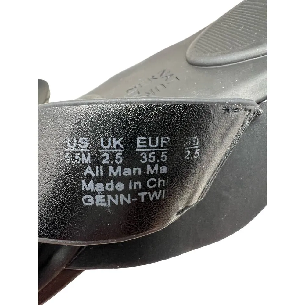 Naturalizer Faux Leather Gen N Twirl T-Strap Comfort Sandals in Black 5.5 - Image 7