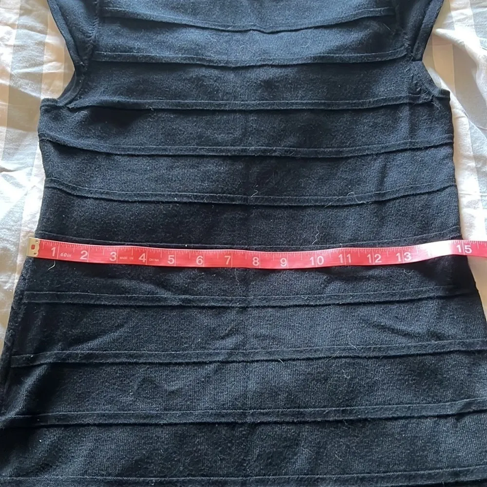 Metaphor black sweater bodycon dress size Large - Image 6