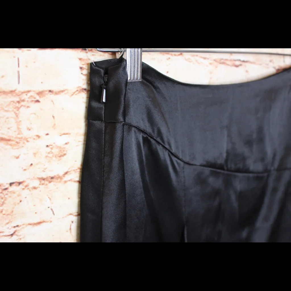 DKNY | Black Asymmetrical Skirt Side Zipper - Image 5