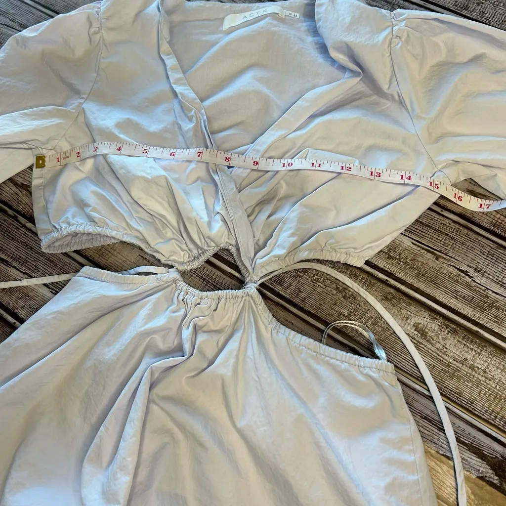 Astr Light Blue Long Sleeve Dress - Image 10