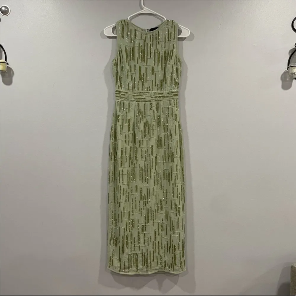 Mac Duggal 93597 Abstract Beaded Sleeveless Dress 0 - Image 6