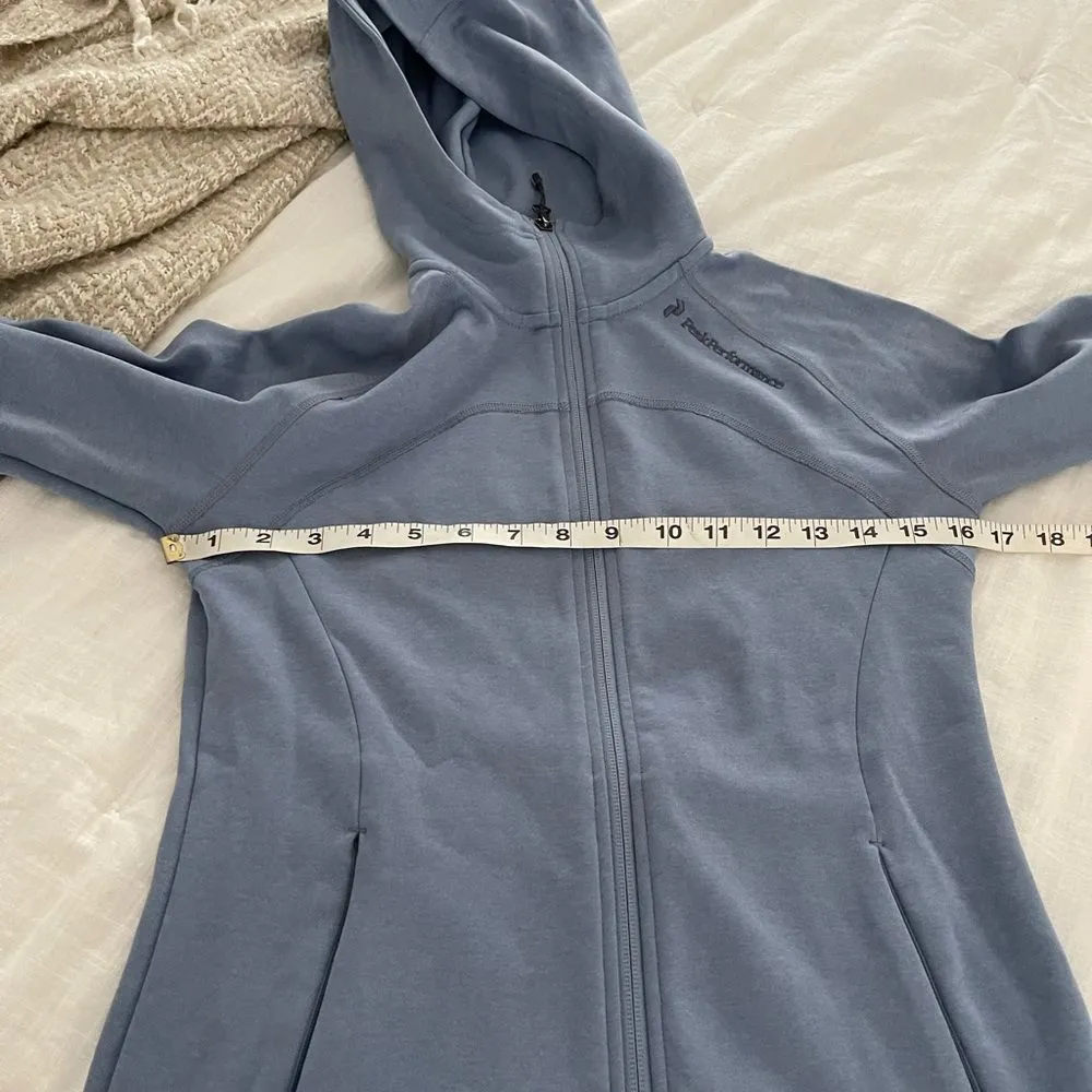 Peak Performance Blue Zip Up Jacket Size XS - Image 4