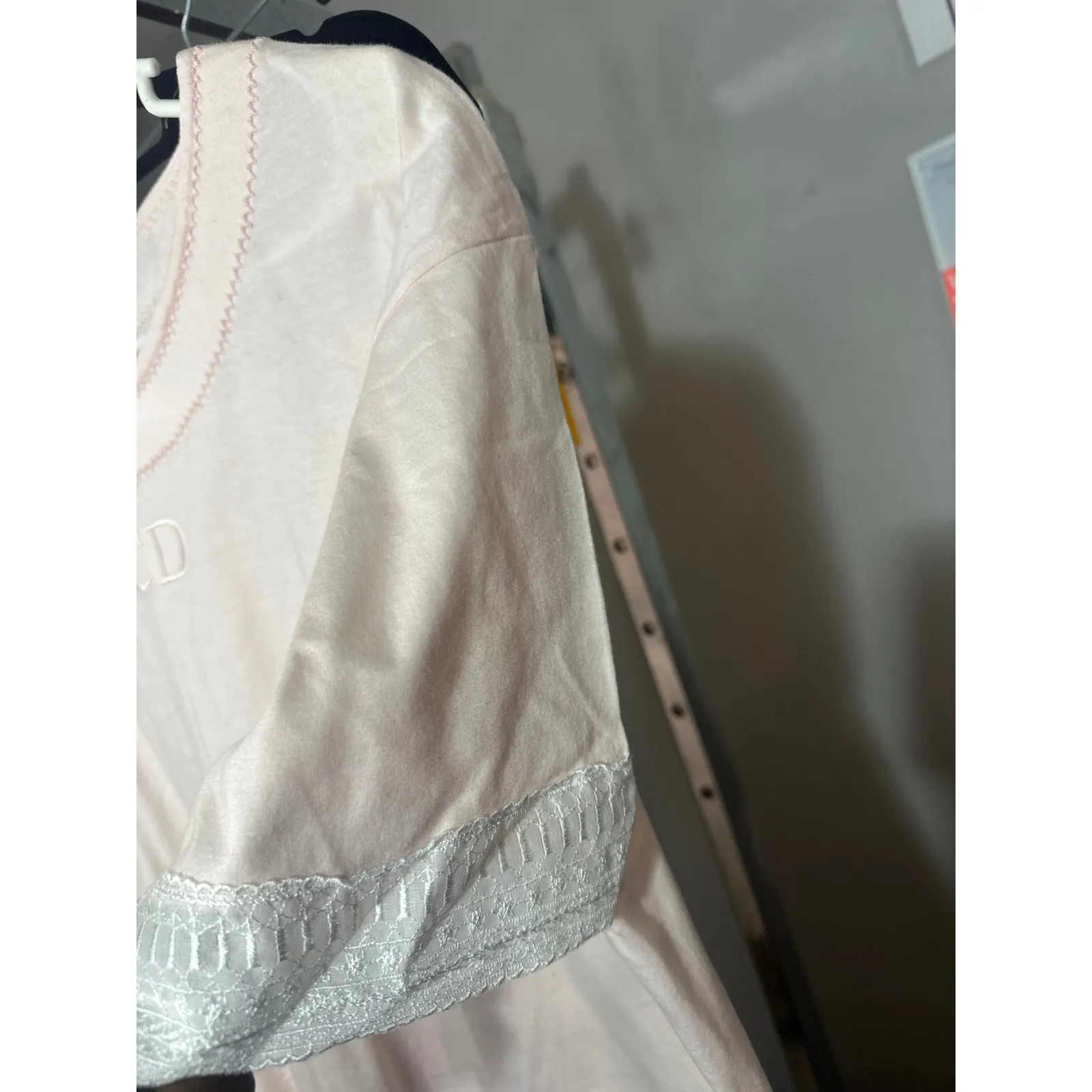 Christian Dior VTG 90s CD embroidered night gown - Image 8