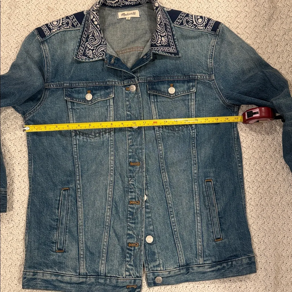 Madewell M Womens B Sides™ Oversized Jean Jacket: Bandana Edition - Image 9