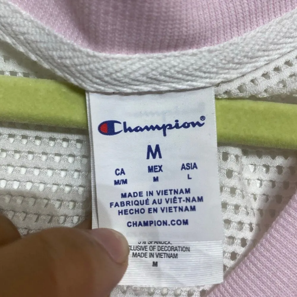 Champion White Mesh Jersey Sz M - Image 5