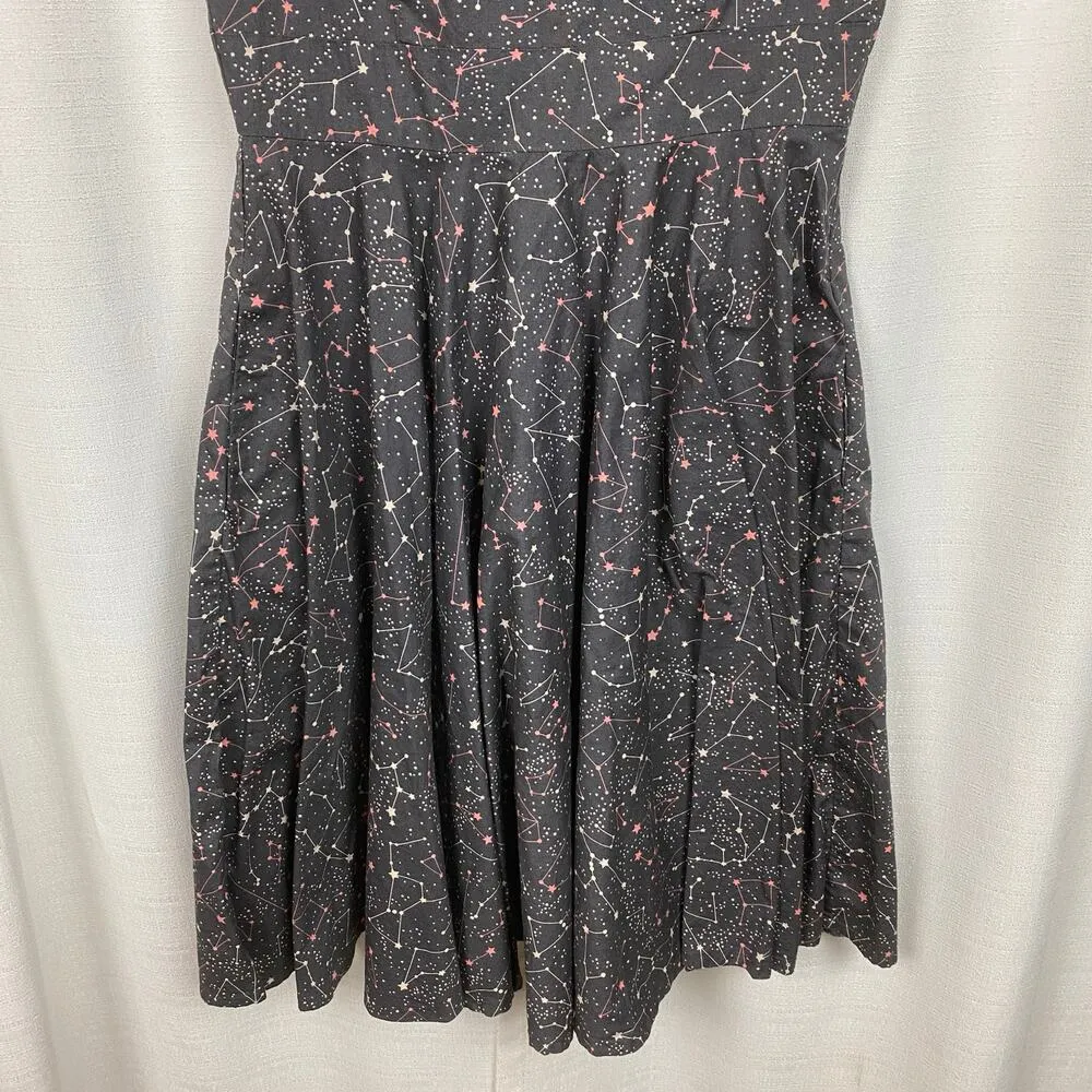 Unique Vintage Magnolia Park Gray Constellation Retro Fit&Flare Dress Sz.M - Image 3